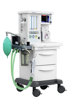 タッチ画面の麻酔のワーク・ステーション、制御ボタン、AGS、ORCの管の流量計;麻酔の適用