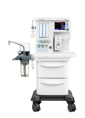 タッチ画面の麻酔のワーク・ステーション、制御ボタン、AGS、ORCの管の流量計;麻酔の適用